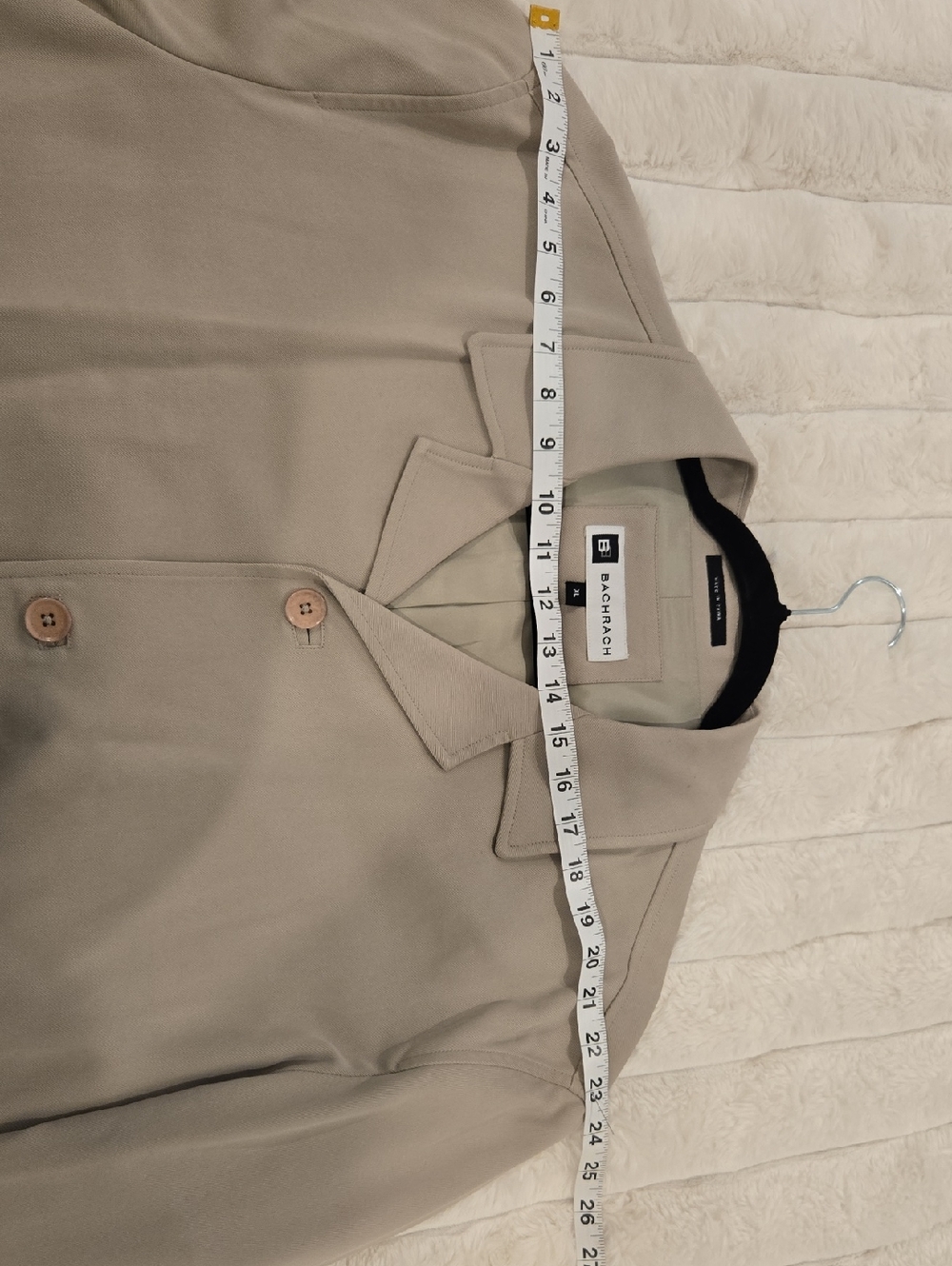 Bachrach Beige Single-Breasted Trench Coat - Picture 12 of 12